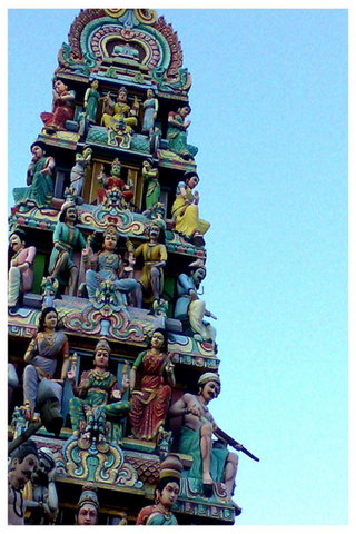 Индуистский красивый храм