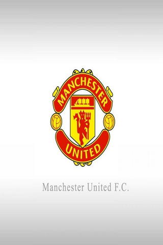 Manchester United gri ve beyaz arka plan