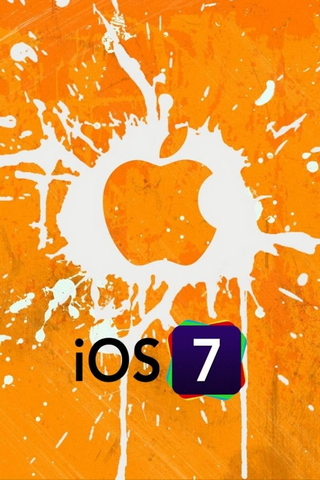 Оранжевый логотип Apple