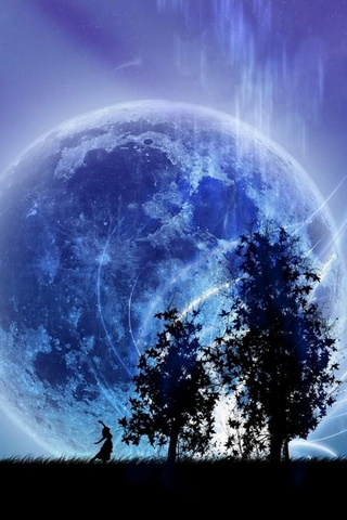 Full Blue Moon Wallpaper - Download to your mobile from PHONEKY