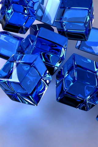 Cubes bleus