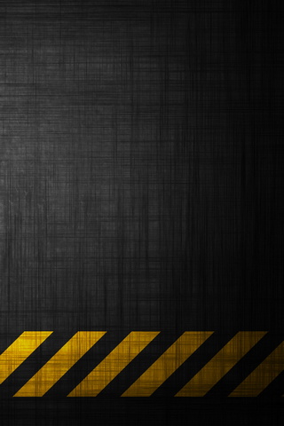 Caution Ahead: Bold iPhone 4s Wallpaper