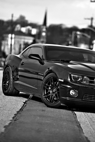 Chevrolet Camaro Black Wallpaper - Download to your mobile from PHONEKY