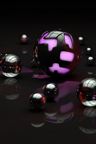 Violetter Ball