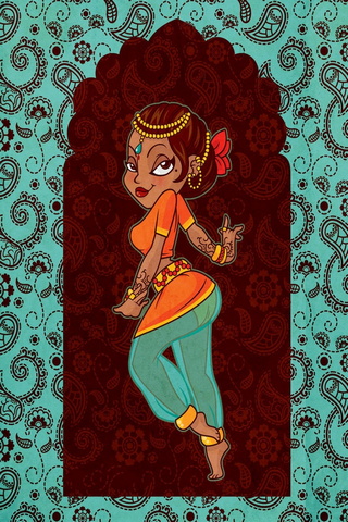 Sevimli Hint Dansçı