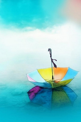 Guarda-chuva colorido