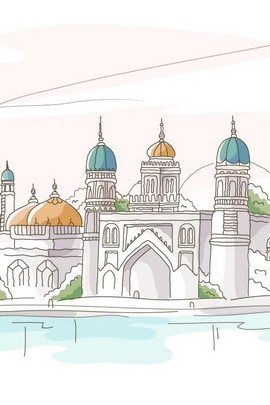 Dibujo de mezquita