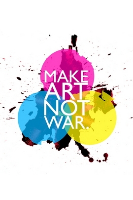 Membuat seni bukan perang