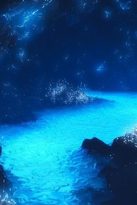Amazing Blue Water Lake