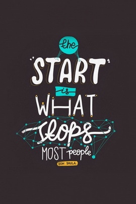 Start Is What Stops People