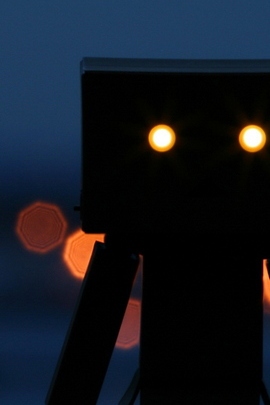 Whimsical Night Watcher: Danboard's Glow 🌌🤖