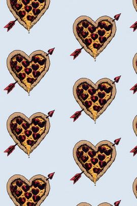 Cupidos seta amor pizza