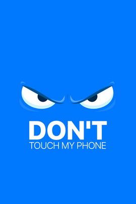 डोळे तारांकित करणे माझे फोन स्पर्श करू नका