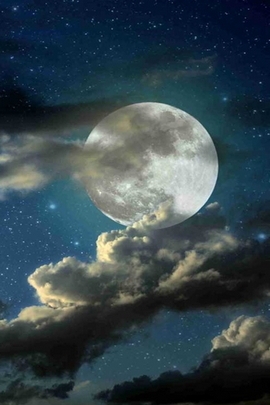 보름달과 하늘