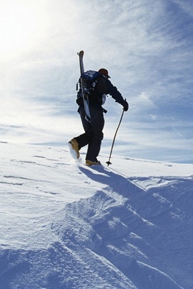 Зимние лыжи Обои для IPhone 6