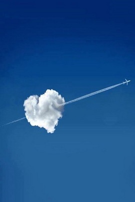 Skybound Affection: A Heart in the Clouds 💖✈️