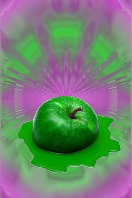 Зелений яблуко розтопити