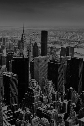 Paper.co Mi04 New York ciel Tilt Shift City Dark IPhone 5