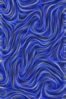 Whimsical Waves of Blue