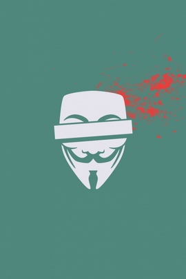 Anonimowa maska ​​krwi