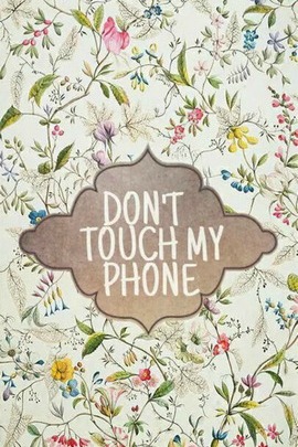 Flor No toque mi teléfono