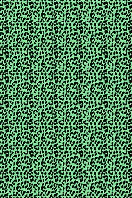 Pastel Green Leopard Print