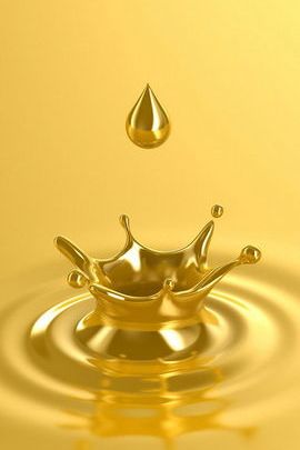 Gold Water Drop