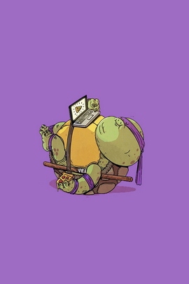 Fat Mutant Ninja Turtles Donatello