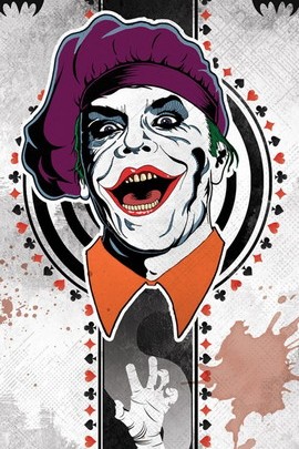 Joker Striking Red Lips