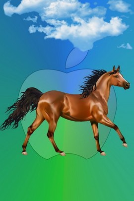 Horse And Apple