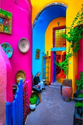 Colorful Serenity: A Journey Through the Romantic Path