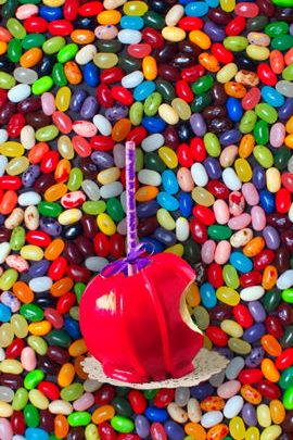 Jelly Beans E Maçã cristalizada