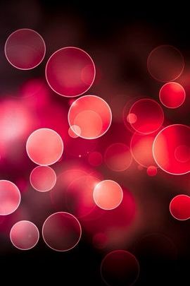 Bokeh rond rouge