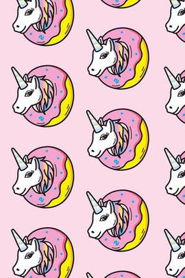 Pink Unicorns In Donuts