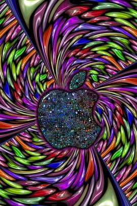 Волшебное цветное яблоко