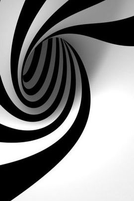Espiral negro blanco