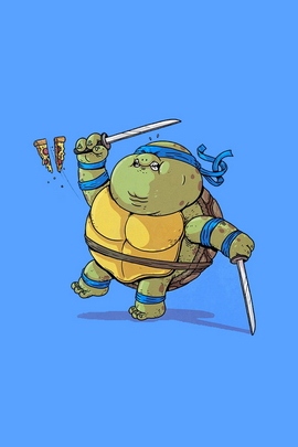 Chubby Ninja Slice: Leonardo's Pizza Adventure 🍕 🥷