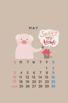 May With Boar