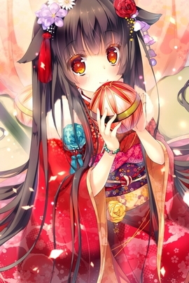 Elegance in Crimson: A Kimono Dream 🌸✨