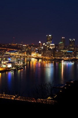 Pittsburgh-Nachtstadt