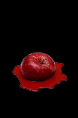 Melting Red Apple 02