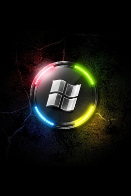 Eğlence Neon Windows Logosu