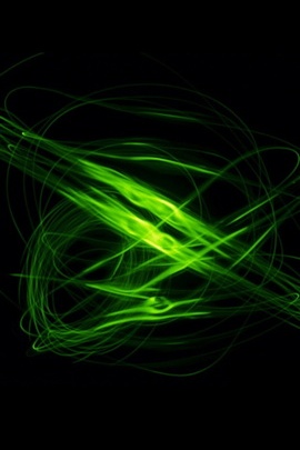 Fondo de pantalla de luz verde 1 iPhone 6