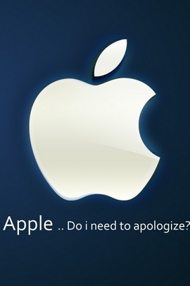 Apple Hand White Text
