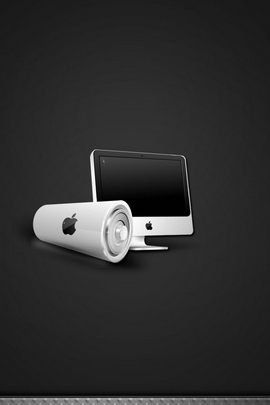 Apple Mac Pc Computer Black White