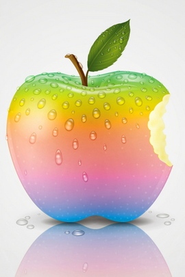 Apple Color White Green Red Blue 33042 720x1280
