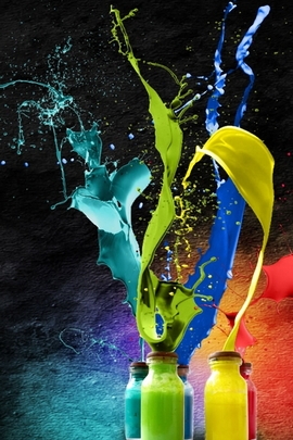 Vibrant Splash: A Colorful Explosion