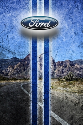 Ford Logo Diamond, ford, logo, metallic, HD phone wallpaper