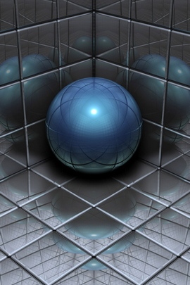 Ball Space Metal Reflection 19883 720x1280