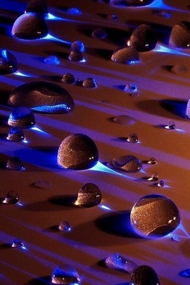 الأزرق 3D قطرة الماء